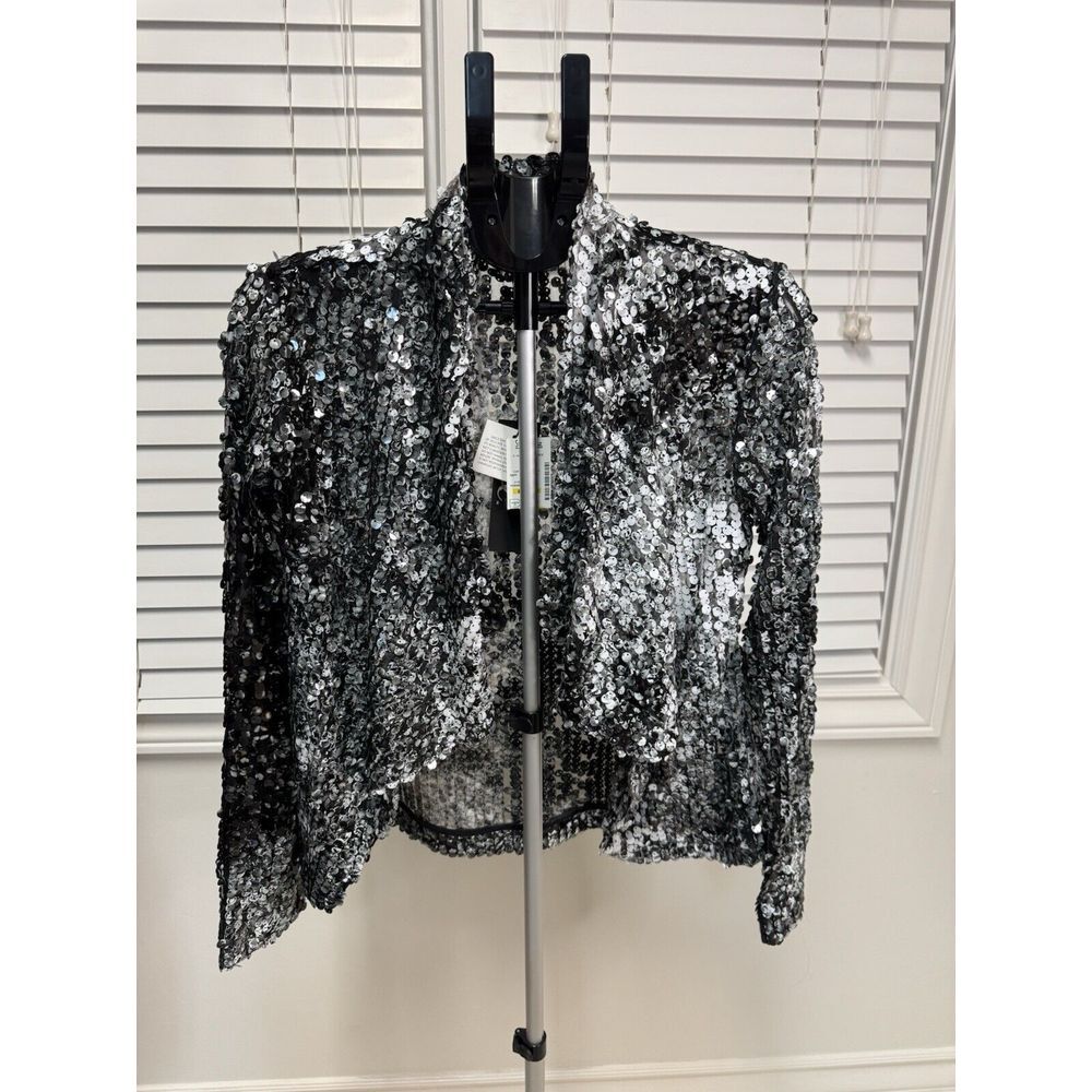 Dolce Cabo Sequin Ombré Shawl Collar Jacket Blazer Formal‎ - Date Night - Prom